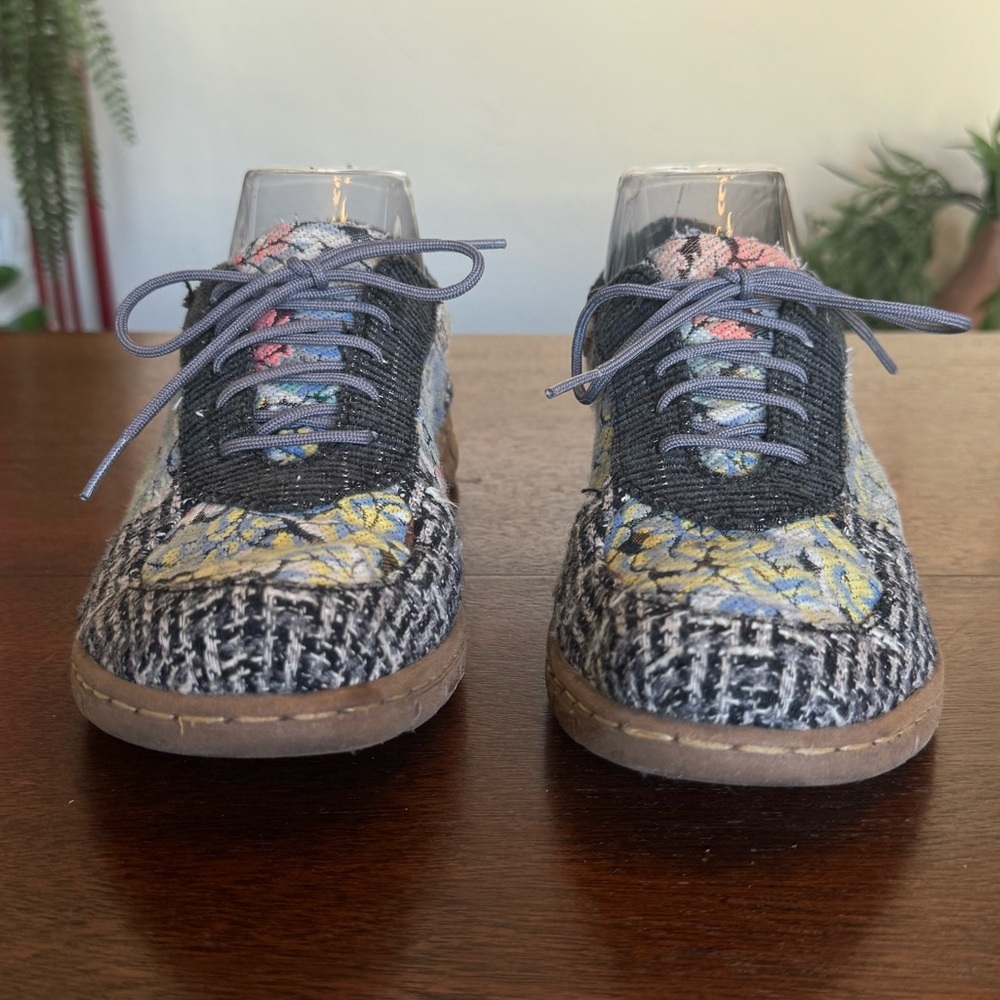 Born Taza Floral Tapestry Canvas Leather Sneakers | Women’s Size 8 - Picture 5 of 11